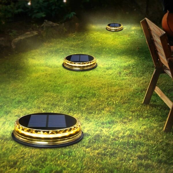 مصابيح أرضية شمسية LED للخارج والحديقة