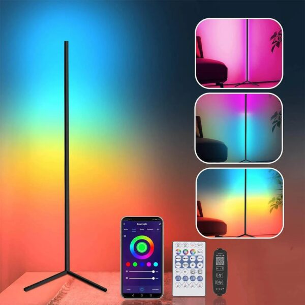 مصباح زاوية ارضي عصري معدني