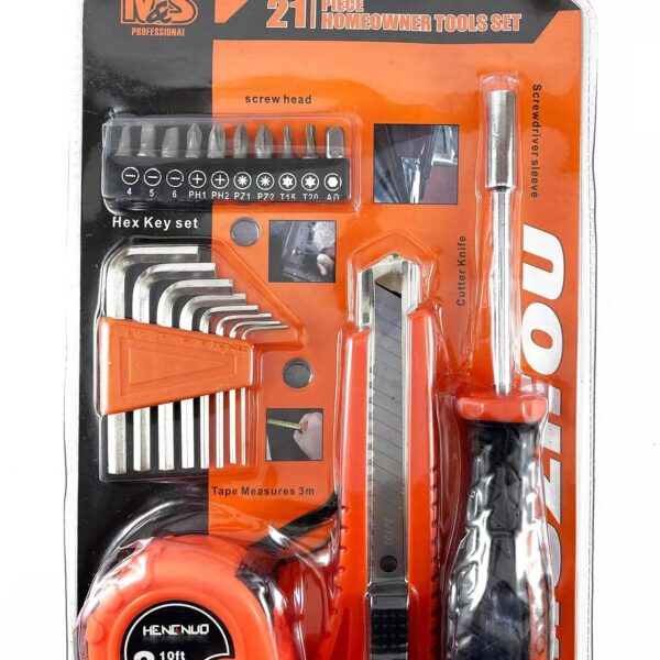 طقم أدوات يدوية 21 قطعة