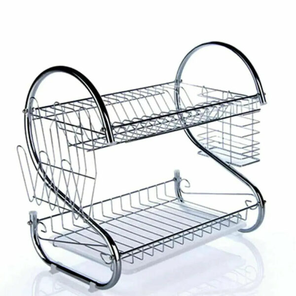 حامل أطباق من الفولاذ المقاوم للصدأ