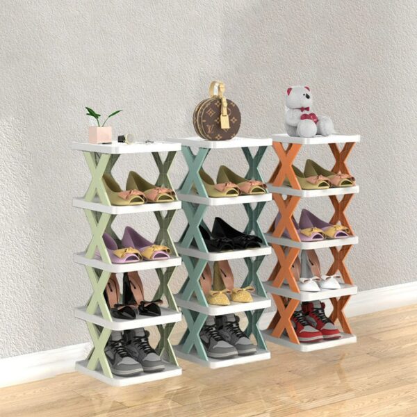 منظم تخزين احذية قابل للتكديس