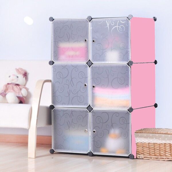 خزانة ملابس بلاستيكية قابلة للفك