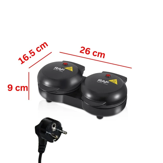 صانعة الوافل الكهربائية بقالبين من راف الصورة 5