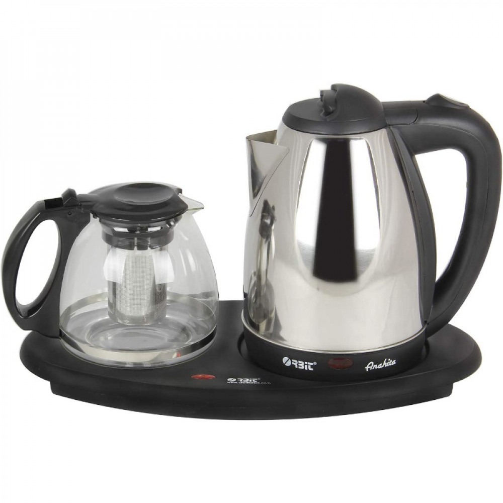 غلاية كهربائية مع إبريق الشاي