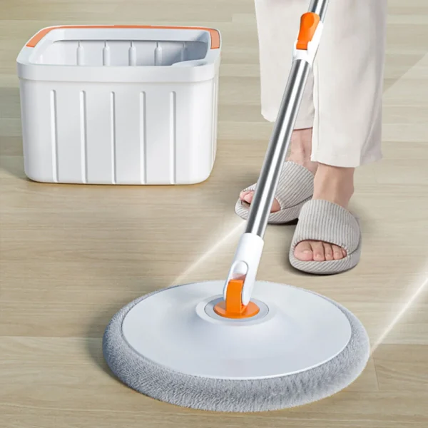 ممسحة الأرضيات الدوارة مع دلو