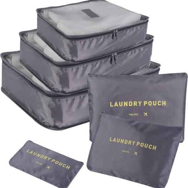 6 حقائب بأحجام مختلفة لتنظيم أمتعة السفر