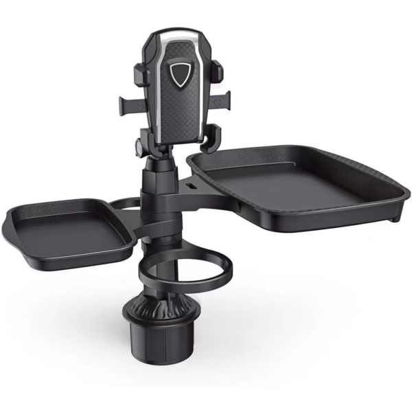 حامل هاتف وأكواب مع طاولة تنظيم للسيارة