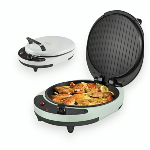 آلة صنع الفطائر وتحضير الطعام المزدوجة