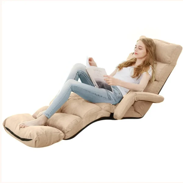 كرسي الأريكة الأرضي القابل للطي مع مسند للذراعين