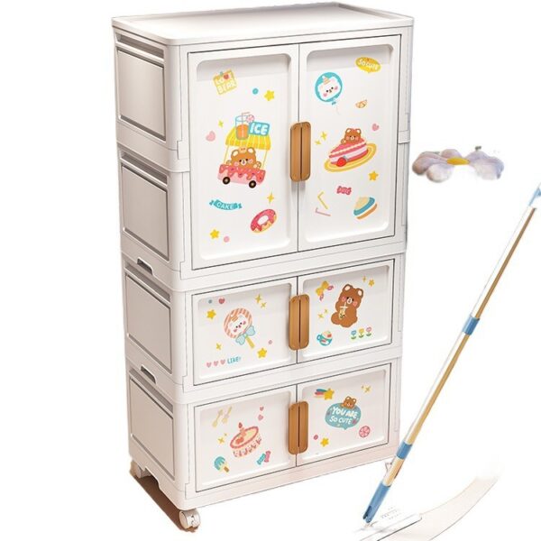 خزانة ملابس بلاستيكية قابلة للطي