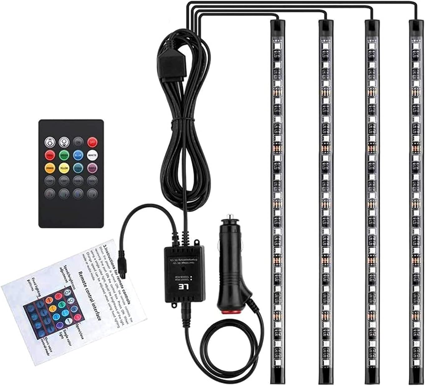 شريط ليد داخلي للسيارة