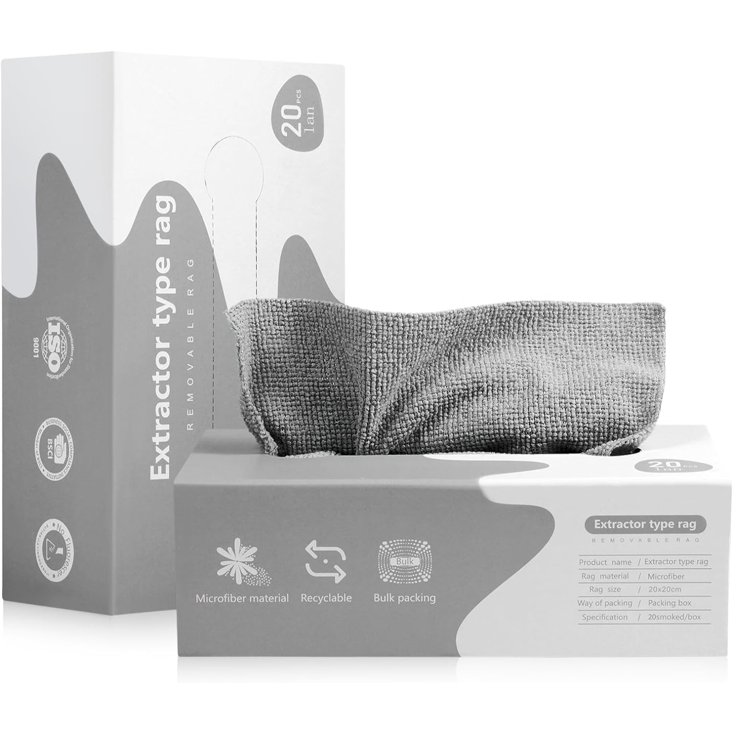 عرض قطعتين صندوق مناشف من المايكروفايبر