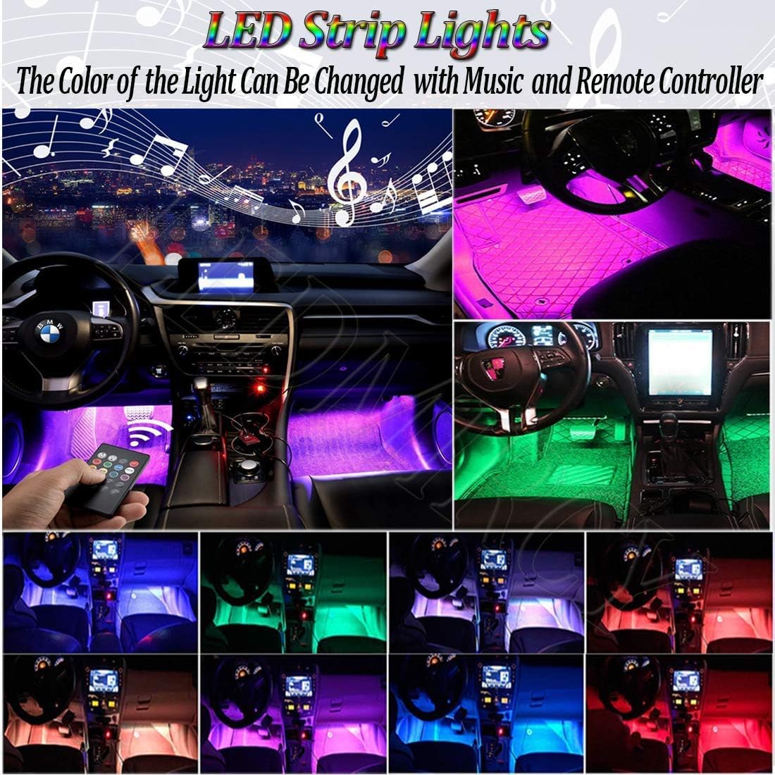 شريط ليد داخلي للسيارة - الصورة 2