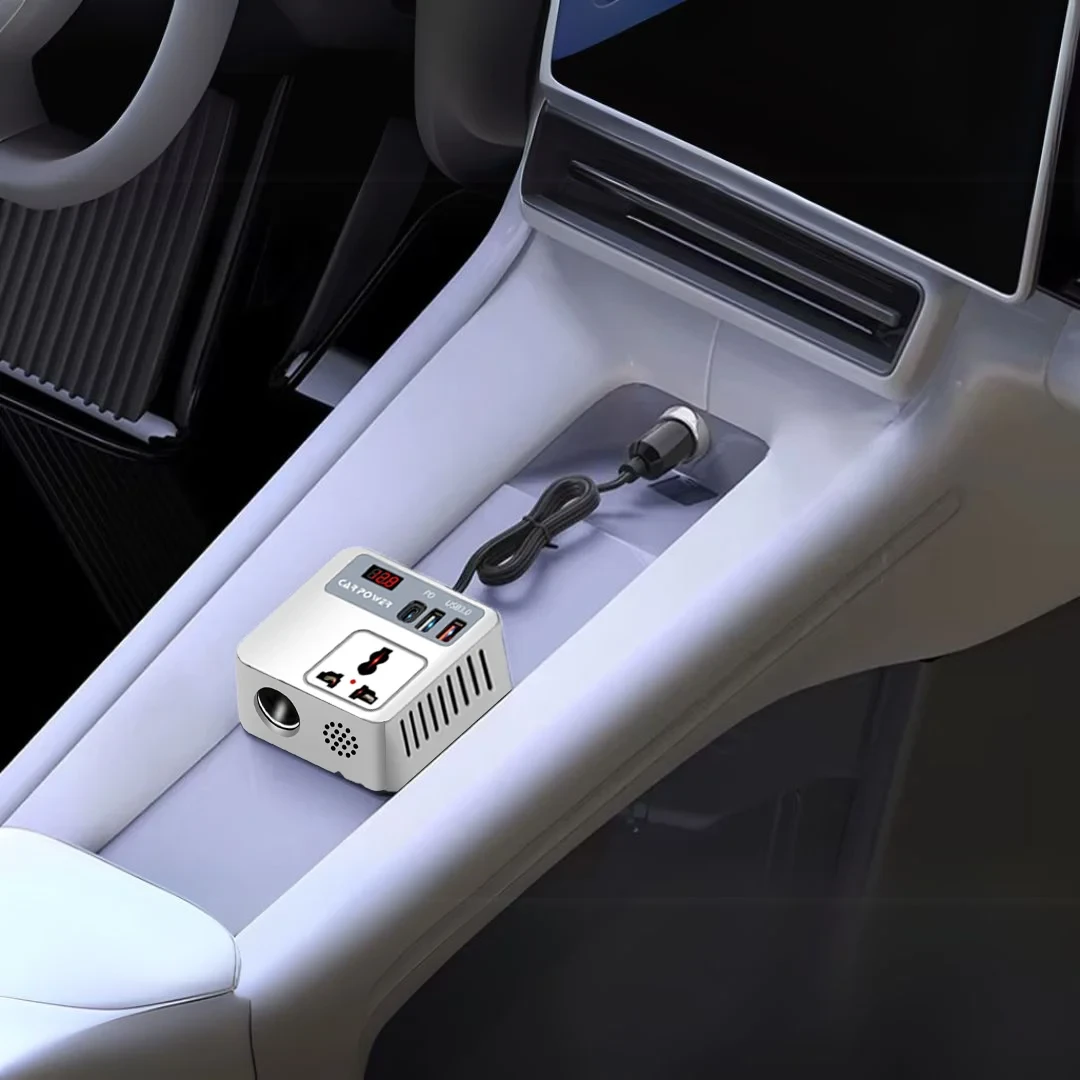 مشترك ومحول كهربائي للسيارة متعدد منافذ الشحن - الصورة 3