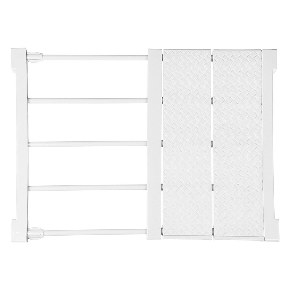 رف شد خزانة الملابس وقضيب قابل للتمديد والتعديل