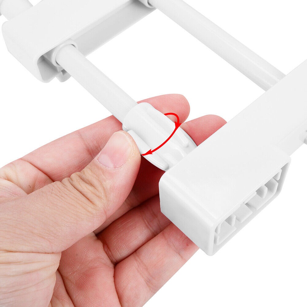 رف شد خزانة الملابس وقضيب قابل للتمديد والتعديل - الصورة 7