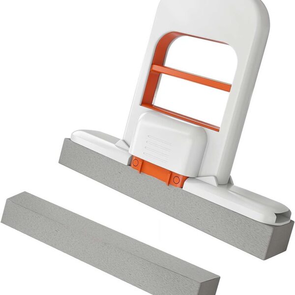 ممسحة تنظيف صغيرة قابلة للطي ذاتية العصر