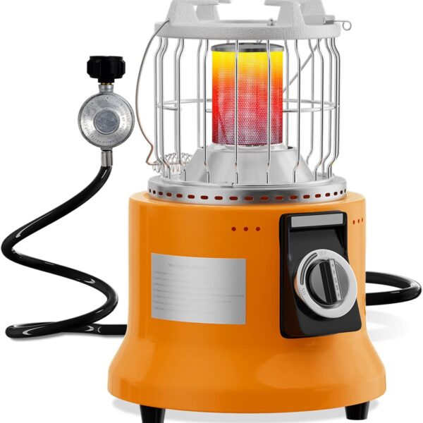 دفاية غاز خارجية محمولة مع موقد وطقم خرطوم بروبان