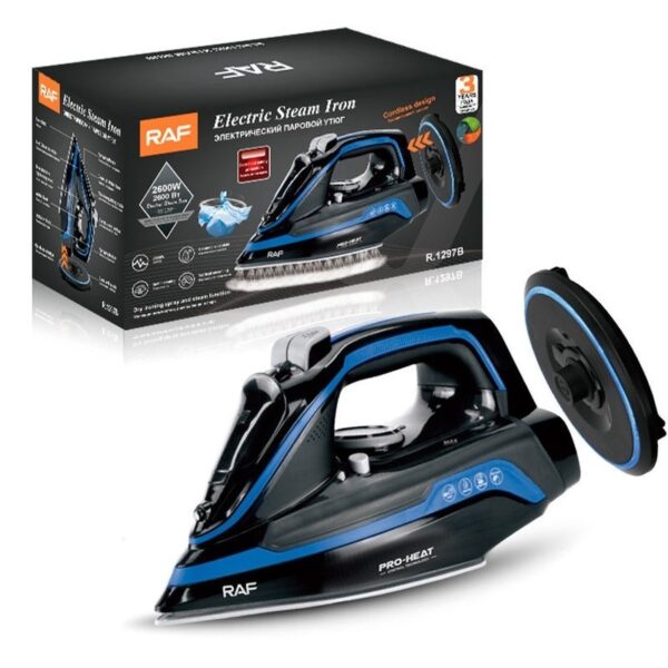 مكواة بخار كهربائية راف بقوة 2600 واط بقاعدة سيراميك