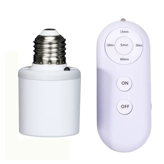 قاعدة لمبة ذكية E27 بالتحكم عن بُعد مع مستشعر حركة وإضاءة قابلة للتعديل