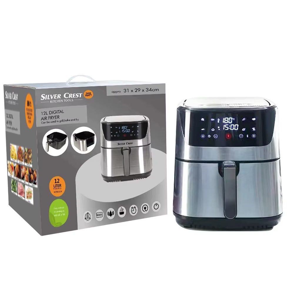 قلاية هوائية رقمية سيلفر كريست 10 لتر الصورة 2