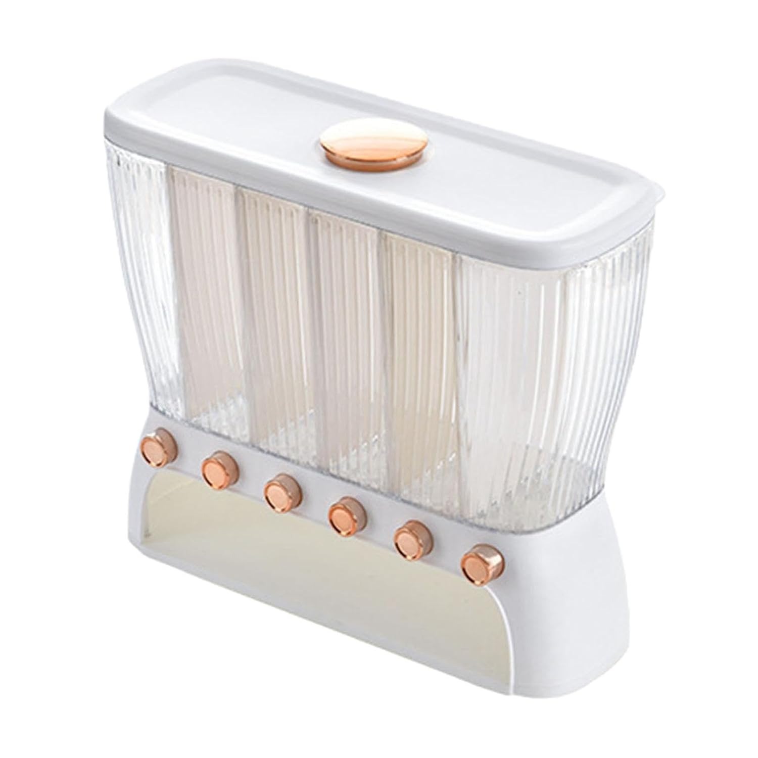 صندوق تخزين الطعام الجاف بـ6 أقسام