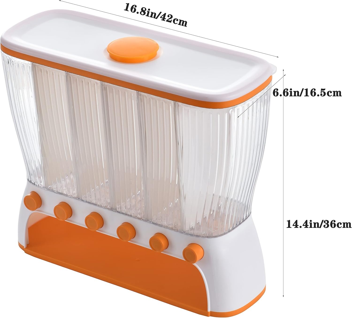 صندوق تخزين الطعام الجاف بـ6 أقسام الصورة 6