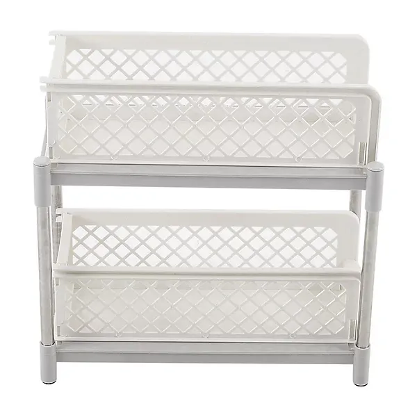 Imgi 12 2 tier corner bathroom storage basket kitchen cupboard extendable drawer shower shelf tabletop organizer0735940278799 06c