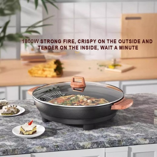 Imgi 36 multi functional 1800w non stick electric frying pan 40cm5