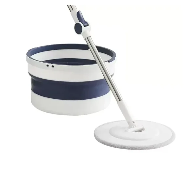 طقم ممسحة مع دلو قابل للطي